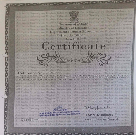 All India Survey Higher Education Certificates